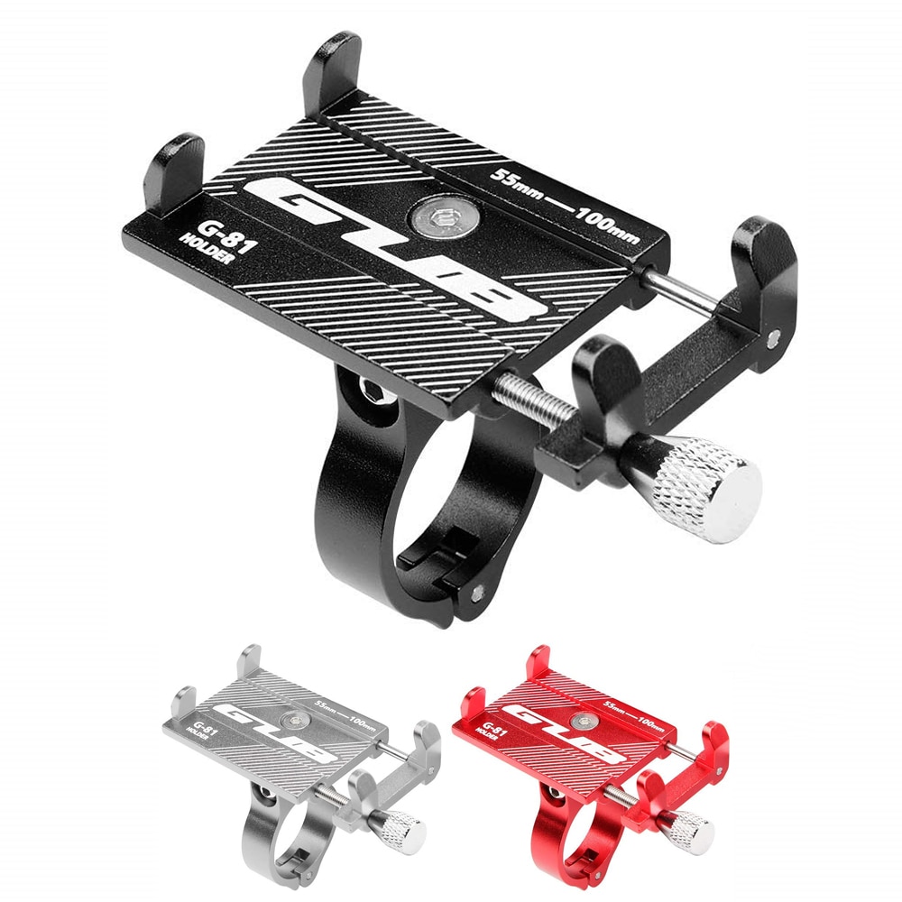 Aluminum Alloy Bicycle Phone Holder Motorcycle Handlebar Mount for 3.5-6.2 Smart Phone for iPhone  Xs Max Xr X 8 Samsung Xiaomi