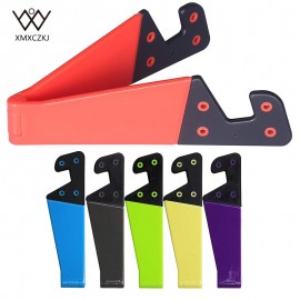 XMXCZKJ 1Pcs Universal Desktop Stand Colorful Portable Foldable V model Mobile Phone Mount Holder Stand Cradle For Cell Phone