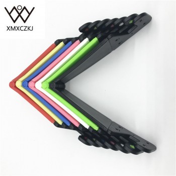XMXCZKJ 1Pcs Universal Desktop Stand Colorful Portable Foldable V model Mobile Phone Mount Holder Stand Cradle For Cell Phone
