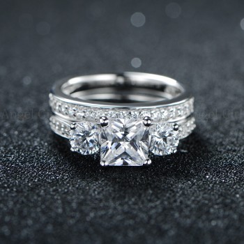 buulooai Pure 925 Sterling Silver Ring Rings For Women Engagement Wedding Party Gift Fine Jewelry 2018 New