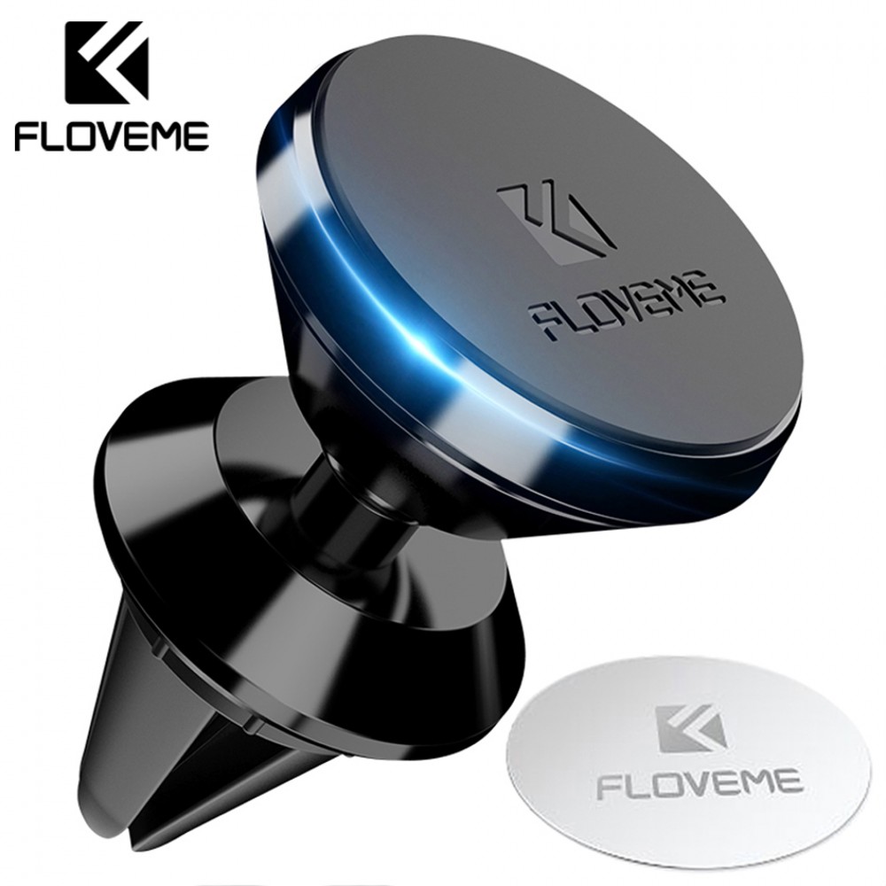 FLOVEME Universal Magnetic Car GPS Phone Holder 360 Rotation Magnet Air Vent Outlet Car-Styling Mount Stand For iPhone Samsung