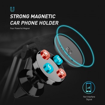 FLOVEME Universal Magnetic Car GPS Phone Holder 360 Rotation Magnet Air Vent Outlet Car-Styling Mount Stand For iPhone Samsung
