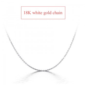 DAIMI 18K White Yellow Gold Chain Pure Gold Necklace Fine Chain Light Chain Gold Necklace