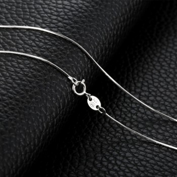 JewelryPalace 100% Genuine 925 Sterling Silver Necklaces Classic Basic Silver Chains Lobster Clasp Adjustable Fashion Jewelry