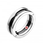CHAMSS 925 Sterling Silver Black Ceramic Classic Bulgaria Save the Children  Necklace Women Jewel Charity Memorial