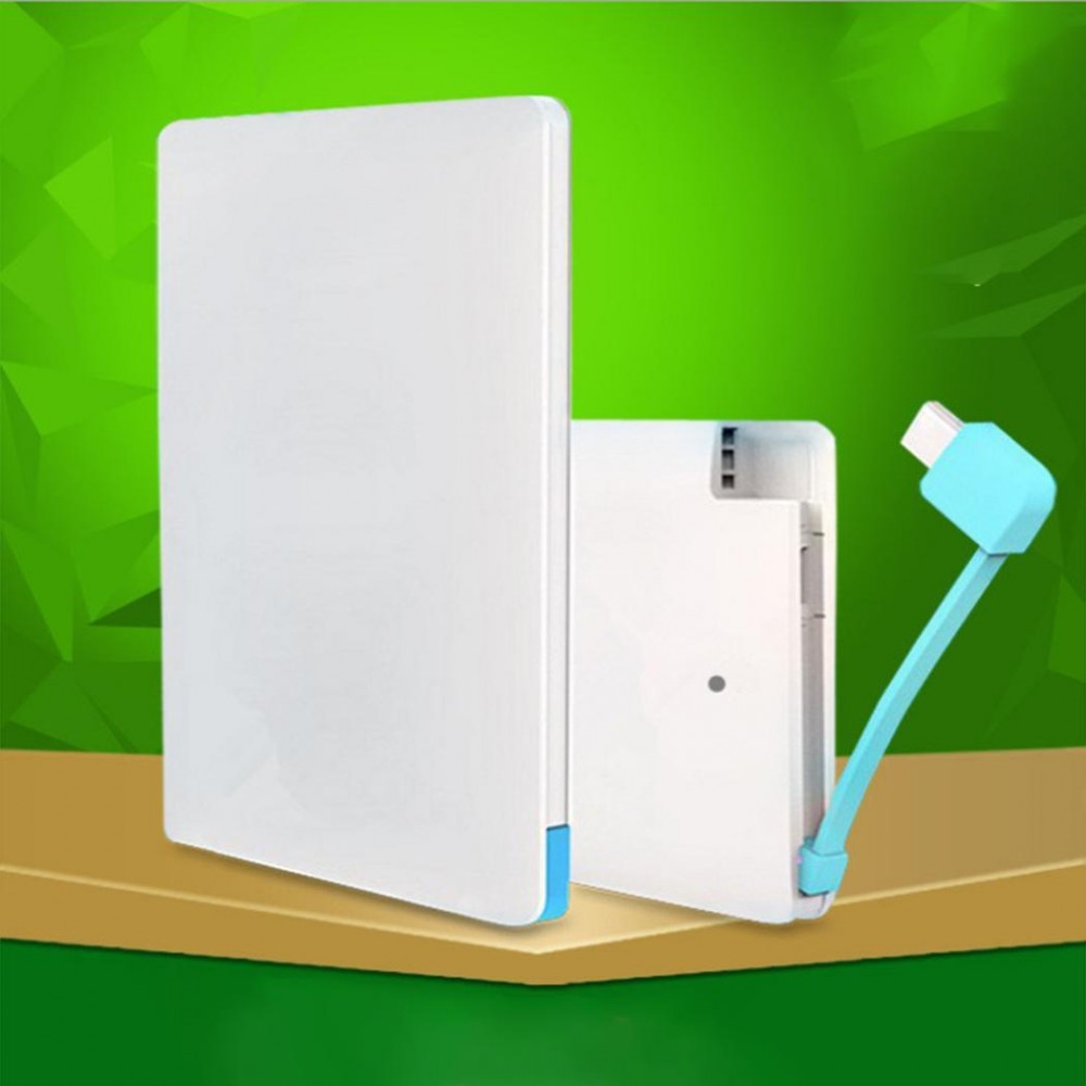Fashion Portable Mini Ultra-thin Fast Charge 2500mAh 60 % Lightweight, Power Bank Home, Office, Outdoor