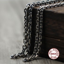 S925 Sterling Silver Necklace Pendant Personality pop style Feather series Eagle cross wheel domineering modeling Send a gift