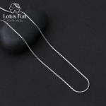 Lotus Fun Real 925 Sterling Silver Fine Jewelry High Quality Classic Design Necklace Chain for Women Acessorio Collier