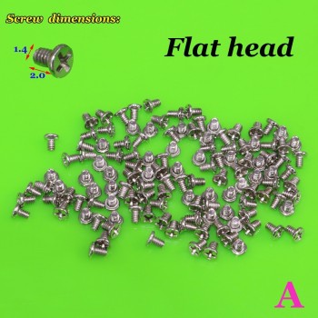 YuXi 6models each 1bag Phone Cross Screw 1.4 *2.0 / 1.4*2.5 / 1.4* 3.0 / 1.4*3.5 mm For Android for Huawei for Xiaomi etc