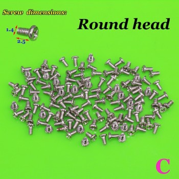 YuXi 6models each 1bag Phone Cross Screw 1.4 *2.0 / 1.4*2.5 / 1.4* 3.0 / 1.4*3.5 mm For Android for Huawei for Xiaomi etc
