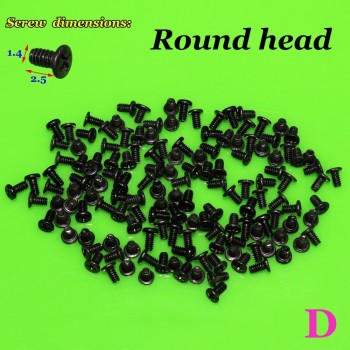 YuXi 6models each 1bag Phone Cross Screw 1.4 *2.0 / 1.4*2.5 / 1.4* 3.0 / 1.4*3.5 mm For Android for Huawei for Xiaomi etc