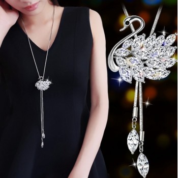 Best Quality Hot necklace female fashion jewelry crystal from Swarovski Fashion Wedding Jewelry chain Gift Woman