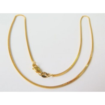 16inch  Au750 Pure 18K Yellow Gold Necklace Women Milan Box Link Chain 2-2.5g