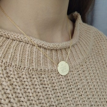 Feminists 925 sterling silver round pendant necklace gold color we should all be feminist necklace for womens charm jewelry