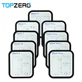 9pcs/ set Professional Magnetic Screw Mat Technic Repair Pad For iPhone 6 6s 6s 7 8 Plus X Phone Parts For iphone Repair Tools