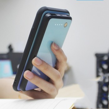 Magnetic Wireless charger Case For iPhone 8 Plus External Power Bank Battery Charging Case For iPhone X XS Tempered glass Cover