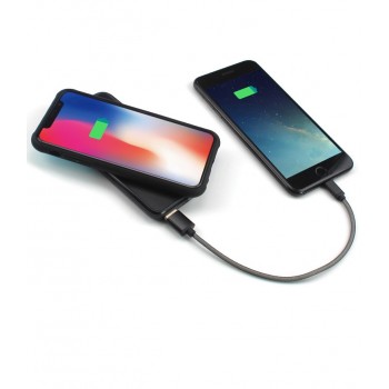 Magnetic Wireless charger Case For iPhone 8 Plus External Power Bank Battery Charging Case For iPhone X XS Tempered glass Cover