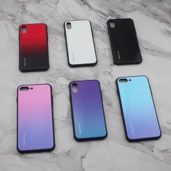 Magnetic Wireless charger Case For iPhone 8 Plus External Power Bank Battery Charging Case For iPhone X XS Tempered glass Cover