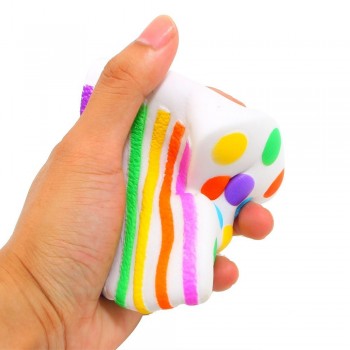 Rainbow Triangle Sprinkle Mini Cute Strawberry Cake Squishy Slow Rising  Antistress Soft Squeeze Charm Toys Kids Phone Strap Hot
