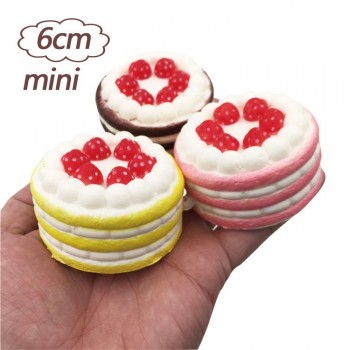 Rainbow Triangle Sprinkle Mini Cute Strawberry Cake Squishy Slow Rising  Antistress Soft Squeeze Charm Toys Kids Phone Strap Hot