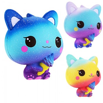 Jumbo Squishy Ice Cream Cat Squishies Slow Rising Toys Cream Phone Straps Scented Squeeze Toy
