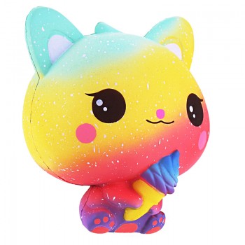 Jumbo Squishy Ice Cream Cat Squishies Slow Rising Toys Cream Phone Straps Scented Squeeze Toy
