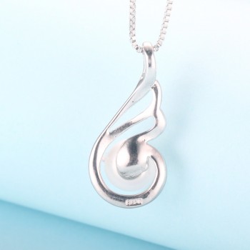 auuev Casual Natural Pearl Jewelry Hot Selling 925 Sterling Silver Zircon Pendant Necklace Party For Women Female fine Jewelry