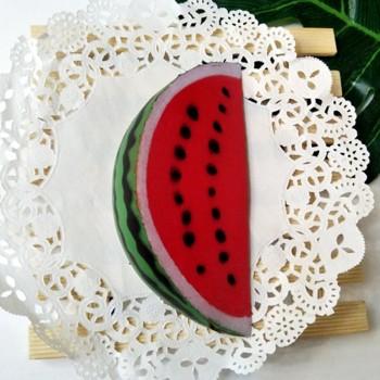 16cm Watermelon Squishy Slow Rising Jumbo Kawaii Smiling Face Squishy Kids Antistress Toy Squeeze Fun Toy Home Office Used