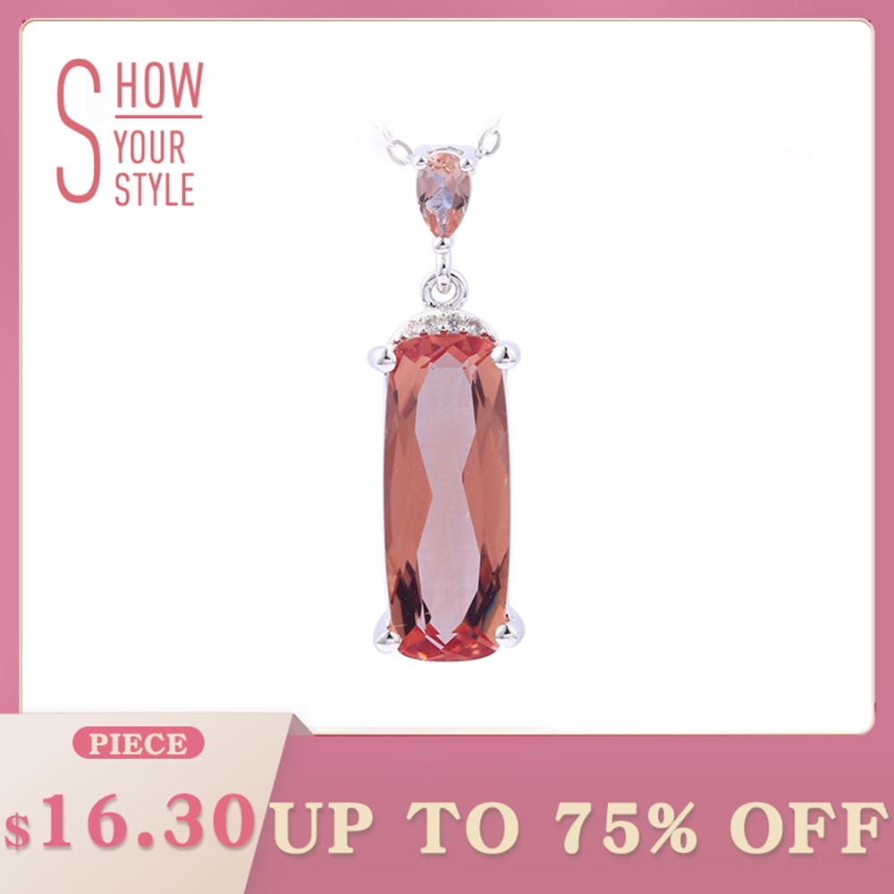 Zultanite Solid Silver Pendants for Women Elegant Romantic Style 3.68 Carats Created Zultanite Pendants Sterling Silver Jewelry