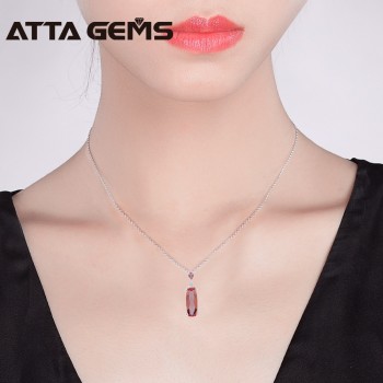 Zultanite Solid Silver Pendants for Women Elegant Romantic Style 3.68 Carats Created Zultanite Pendants Sterling Silver Jewelry