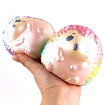 Cute Hedgehog Squishy Jumbo Slow Rising Antistress Squeeze Cat Toys Phone Straps Ice Cream Charms Scented Cake Kawaii Squishies