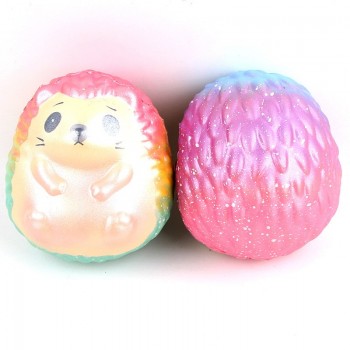 Cute Hedgehog Squishy Jumbo Slow Rising Antistress Squeeze Cat Toys Phone Straps Ice Cream Charms Scented Cake Kawaii Squishies