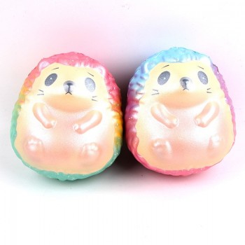 Cute Hedgehog Squishy Jumbo Slow Rising Antistress Squeeze Cat Toys Phone Straps Ice Cream Charms Scented Cake Kawaii Squishies