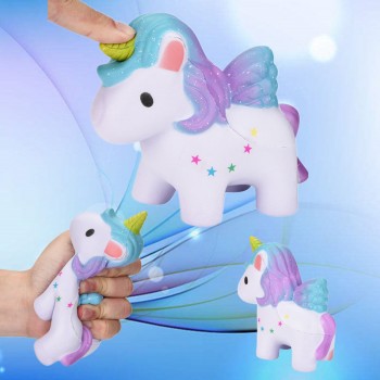 High Quality 12CM Jumbo Squishy Rainbow Unicorns Super Slow Rising Kawaii Catoon Phone Strap Pendant Bread Cake Toys wholesales