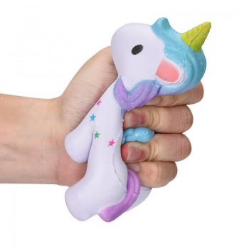 High Quality 12CM Jumbo Squishy Rainbow Unicorns Super Slow Rising Kawaii Catoon Phone Strap Pendant Bread Cake Toys wholesales