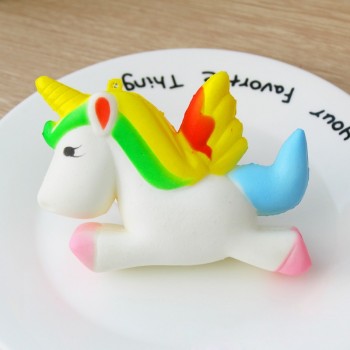 High Quality 12CM Jumbo Squishy Rainbow Unicorns Super Slow Rising Kawaii Catoon Phone Strap Pendant Bread Cake Toys wholesales