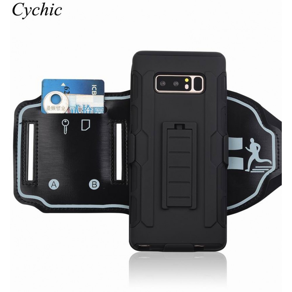 Cychic Note8 Coque Armband Arm Clip Case For Samsung Galaxy Note 8 Outdoor Sports Wrist Stand Holder With Arm Clip Wrist Band