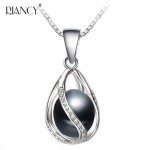 Real natural Freshwater pearl Cages pendant necklace women,trendy 925 silver pearl jewelry nacklace foranniversary party gift