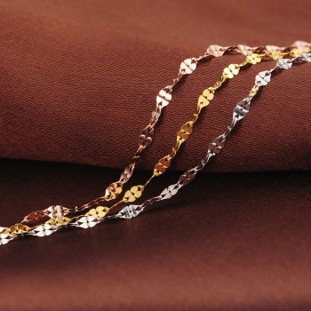 18k Pure Gold Female Bracelets Fine Jewelry Four Clover Gift Girl Thin Trendy Solid 750 Real Bangle Party Good Nice Like True