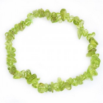 100% Real Natural Healing Stones Peridot Aquamarine Crystal Amethyst Tourmaline Moonstone Bead Bracelet DIY Jewelry NSL001