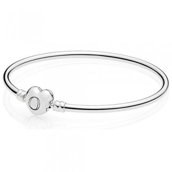 CHAMSS PD Charms Silver 925 Original in Bracelet ROSE Pave Heart Shape Heart Shaped Cuff Bracelet Valentines Day Gift