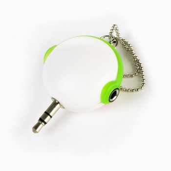 One to two Music Sharing Device Cartoon Headset Deconcentrator 3.5mm Anti Dust Plug Cell Phone Accessories For Iphone All Phone