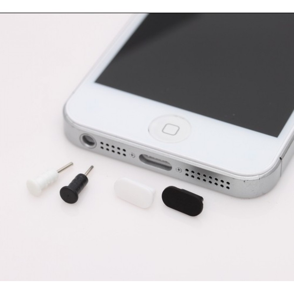 1Set  3.5mm Headset Earphone Jack Dustproof Plug Charger USB Dock Anti Dust Mini Cap Cover for iPhone 5 5S 6 6s 6Plus