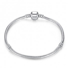 3mm Silver Chain Diy jewlery Fit Original beads Bracelet for Women men bracelets amp; bangles Jewelry Pulseira Gift