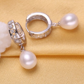 FENASY fashion Jewelry Sets silver Earrings For Women,925 sterling silver fashion earrings, freshwater pearl jewelry 2018 new