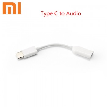 Original Xiaomi Earphone Adapter USB3.1 Type C To 3.5mm Female Cable Music Headphone Connector Converter MI 6 6X 8 8SE Note 3 A2