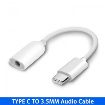 Original Xiaomi Earphone Adapter USB3.1 Type C To 3.5mm Female Cable Music Headphone Connector Converter MI 6 6X 8 8SE Note 3 A2