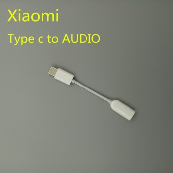 Original Xiaomi Earphone Adapter USB3.1 Type C To 3.5mm Female Cable Music Headphone Connector Converter MI 6 6X 8 8SE Note 3 A2