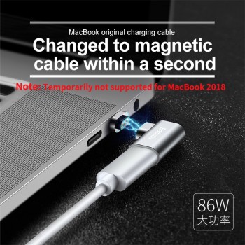 Baseus USB Type C Cable To Type-C Magnetic Adapter For Macbook Samsung s8 s9 OnePlus 5 5T 6 Fast Charging Magnet USB-C Connector