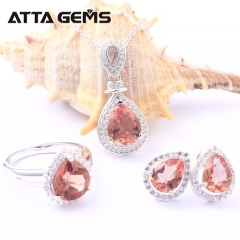 Zultanite Sterling Silver Jewerly Sets for Women Wedding Engagement Anniversary 9.5 Carats Created Zultanite S925 Sets Design